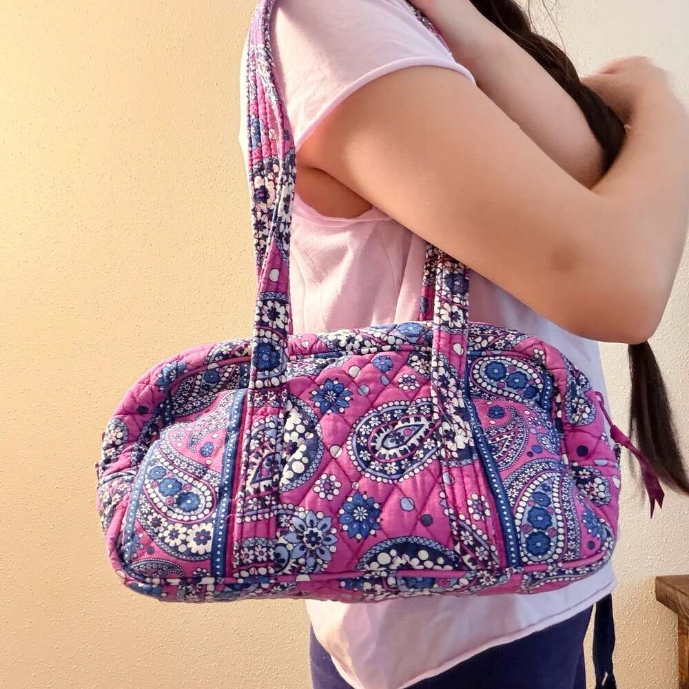 Vera Bradley Original 100 boysenberry Handbag